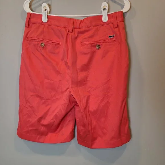 Vineyard Vines Links Shorts Mens 28 Salmon Coral Pink - Picture 2 of 7